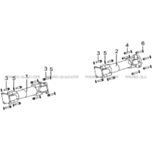 CARDANS AVANT ET ARRIERE pour Hytrack Toutes les cylindrées Toutes les années HY500T EPS T3