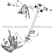 COLONNE DE DIRECTION pour Hytrack Toutes les cylindrées Toutes les années HY500T EPS T3