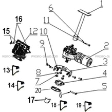 DIRECTION ASSISTEE pour Hytrack Toutes les cylindrées Toutes les années HY500T EPS T3