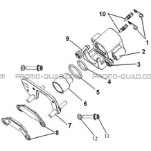 ETRIERS DROIT pour Hytrack Toutes les cylindrées Toutes les années HY500T EPS T3