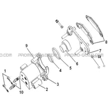 ETRIERS GAUCHE pour Hytrack Toutes les cylindrées Toutes les années HY500T EPS T3