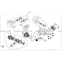 PONT AVANT pour Hytrack Toutes les cylindrées Toutes les années HY500T EPS T3