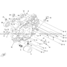 CARTER MOTEUR GAUCHE pour Hytrack Toutes les cylindrées Toutes les années HY500T EPS T3