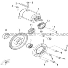 ENSEMBLE DEMARREUR pour Hytrack All cylindrical All Years HY500T EPS T3