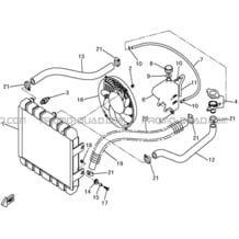 CIRCUIT DE REFROIDISSEMENT pour Hytrack All cylindrical All Years HY500T EPS T3