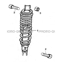 AMORTISSEUR ARRIERE pour Hytrack All cylindrical All Years HY50H