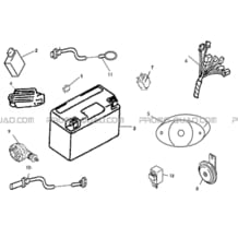 SYSTEME ELECTRIQUE pour Hytrack Toutes les cylindrées Toutes les années HY50H