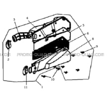 ENSEMBLE FILTRE A AIR pour Hytrack All cylindrical All Years HY50H