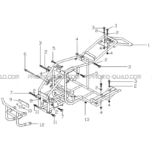 CHASSIS pour Hytrack Toutes les cylindrées Toutes les années HY50S - SX - Girly