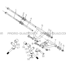 TRIANGLE AVANT (MODELE AVANT 2007) pour Hytrack Toutes les cylindrées Toutes les années HY50S - SX - Girly