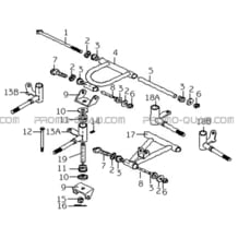 TRIANGLE AVANT (MODELE 2008) pour Hytrack Toutes les cylindrées Toutes les années HY50S - SX - Girly