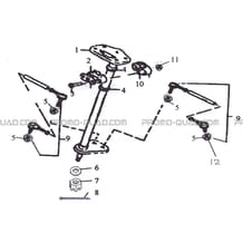 COLONNE DE DIRECTION pour Hytrack Toutes les cylindrées Toutes les années HY50S - SX - Girly