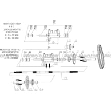 TRAIN ARRIERE pour Hytrack Toutes les cylindrées Toutes les années HY50S - SX - Girly