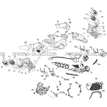 CARROSSERIE AVANT   CHASSIS pour Hytrack Toutes les cylindrées Toutes les années HY510IS EPS