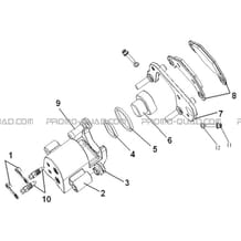 ETRIER GAUCHE pour Hytrack Toutes les cylindrées Toutes les années HY510IS EPS