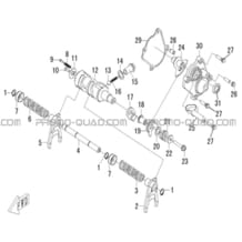 ENSEMBLE BARILLET   FOURCHETTE pour Hytrack Toutes les cylindrées Toutes les années HY510IS EPS