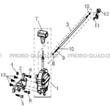 TRINGLERIE DE VITESSES pour Hytrack Toutes les cylindrées Toutes les années HY540ST