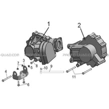 PONTS AVANT ET ARRIERE pour Hytrack Toutes les cylindrées Toutes les années HY540ST