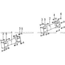CARDANS AVANT ET ARRIERE pour Hytrack Toutes les cylindrées Toutes les années HY540ST
