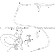SYSTEME DE FREINAGE DU FREIN DE PARC A CABLE pour Hytrack Toutes les cylindrées Toutes les années HY540ST