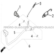 PEDALE DE FREIN pour Hytrack Toutes les cylindrées Toutes les années HY540ST