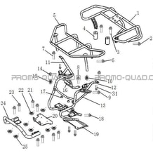 PARE-CHOCS ET PORTE-BAGAGES pour Hytrack Toutes les cylindrées Toutes les années HY540ST