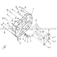 CACHE VARIATEUR pour Hytrack Toutes les cylindrées Toutes les années HY540ST