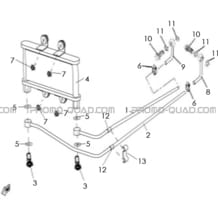 RADIATEUR A HUILE pour Hytrack Toutes les cylindrées Toutes les années HY540ST