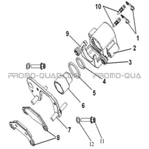 ETRIER DROIT pour Hytrack All cylindrical All Years HY540STL