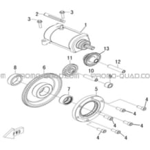 ENSEMBLE DEMARREUR pour Hytrack Toutes les cylindrées Toutes les années HY540STL