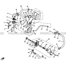 ENSEMBLE POMPE A EAU pour Hytrack All cylindrical All Years HY550 4x4