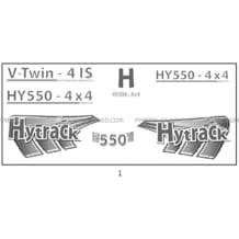 AUTOCOLLANTS pour Hytrack Toutes les cylindrées Toutes les années HY550 4x4