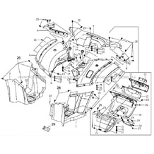 CARROSSERIE ARRIERE pour Hytrack Toutes les cylindrées Toutes les années HY550 4x4 EFI