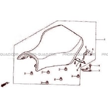 SELLE pour Hytrack Toutes les cylindrées Toutes les années HY550 4x4 EFI