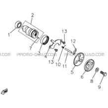 ARBRES A CAMES pour Hytrack Toutes les cylindrées Toutes les années HY550 4x4 EFI