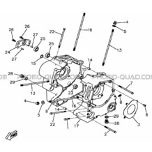 CARTER MOTEUR pour Hytrack Toutes les cylindrées Toutes les années HY550 4x4 EFI