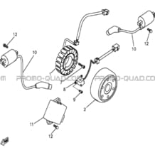 ALTERNATEUR pour Hytrack Toutes les cylindrées Toutes les années HY550 4x4 EFI