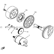 DEMARREUR ELECTRIQUE pour Hytrack All cylindrical All Years HY550 4x4 EFI