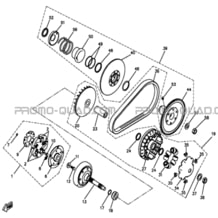 VARIATEUR   EMBRAYAGE pour Hytrack Toutes les cylindrées Toutes les années HY550 4x4 EFI