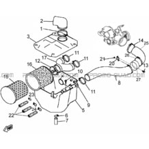 FILTRE A AIR pour Hytrack Toutes les cylindrées Toutes les années HY550 4x4 EFI