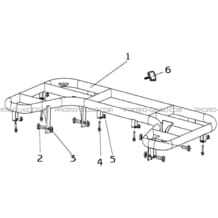 PORTE-BAGAGES ARRIERE pour Hytrack All cylindrical All Years HY550 4x4 EFI