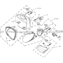 ECLAIRAGE pour Hytrack Toutes les cylindrées Toutes les années HY550 4x4 EFI