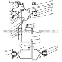 SYSTEME DE FREINAGE pour Hytrack All cylindrical All Years HY550 4x4 EFI