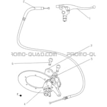 SYSTEME DE FREINAGE DU FREIN DE PARC A CABLE pour Hytrack All cylindrical All Years HY550 4x4 EFI