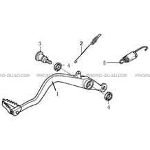 PEDALE DE FREIN pour Hytrack All cylindrical All Years HY550 4x4 EFI