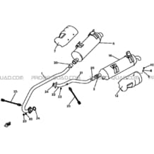 ENSEMBLE ECHAPPEMENT pour Hytrack Toutes les cylindrées Toutes les années HY560 4x4