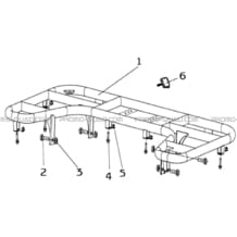 PORTE-BAGAGES ARRIERE pour Hytrack Toutes les cylindrées Toutes les années HY560 4x4