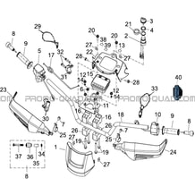 GUIDON   COMPTEUR pour Hytrack Toutes les cylindrées Toutes les années HY570IS