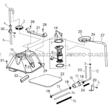 RESERVOIR CARBURANT pour Hytrack Toutes les cylindrées Toutes les années HY570IS