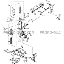 SUSPENSIONS AVANT pour Hytrack All cylindrical All Years HY570IS